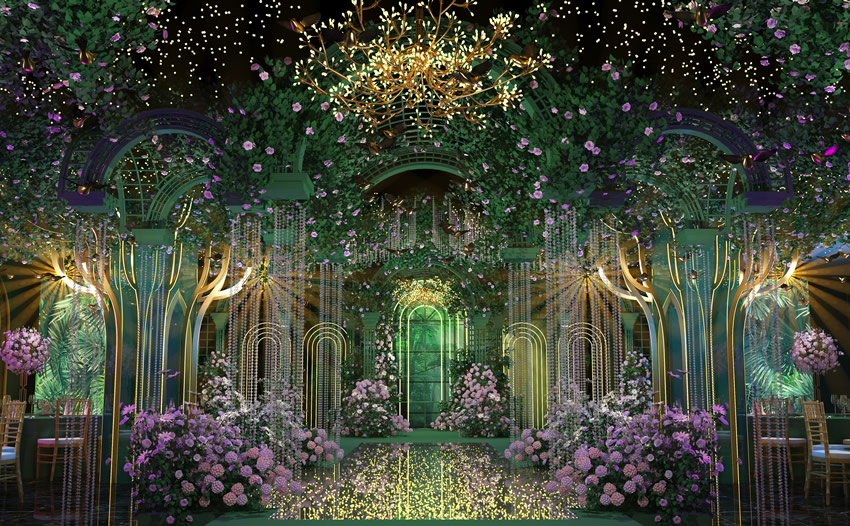 北川奇妙森林婚礼堂效果展示