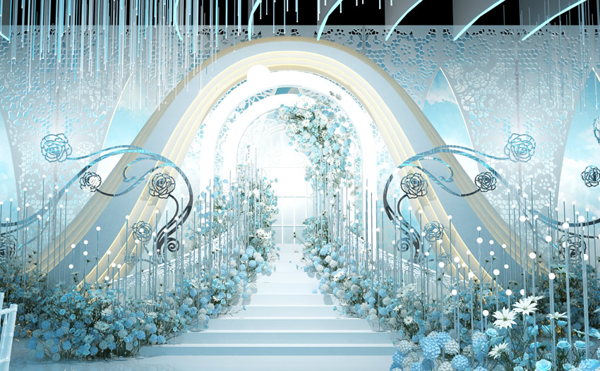 北川釡香烙馍村水晶厅效果展示